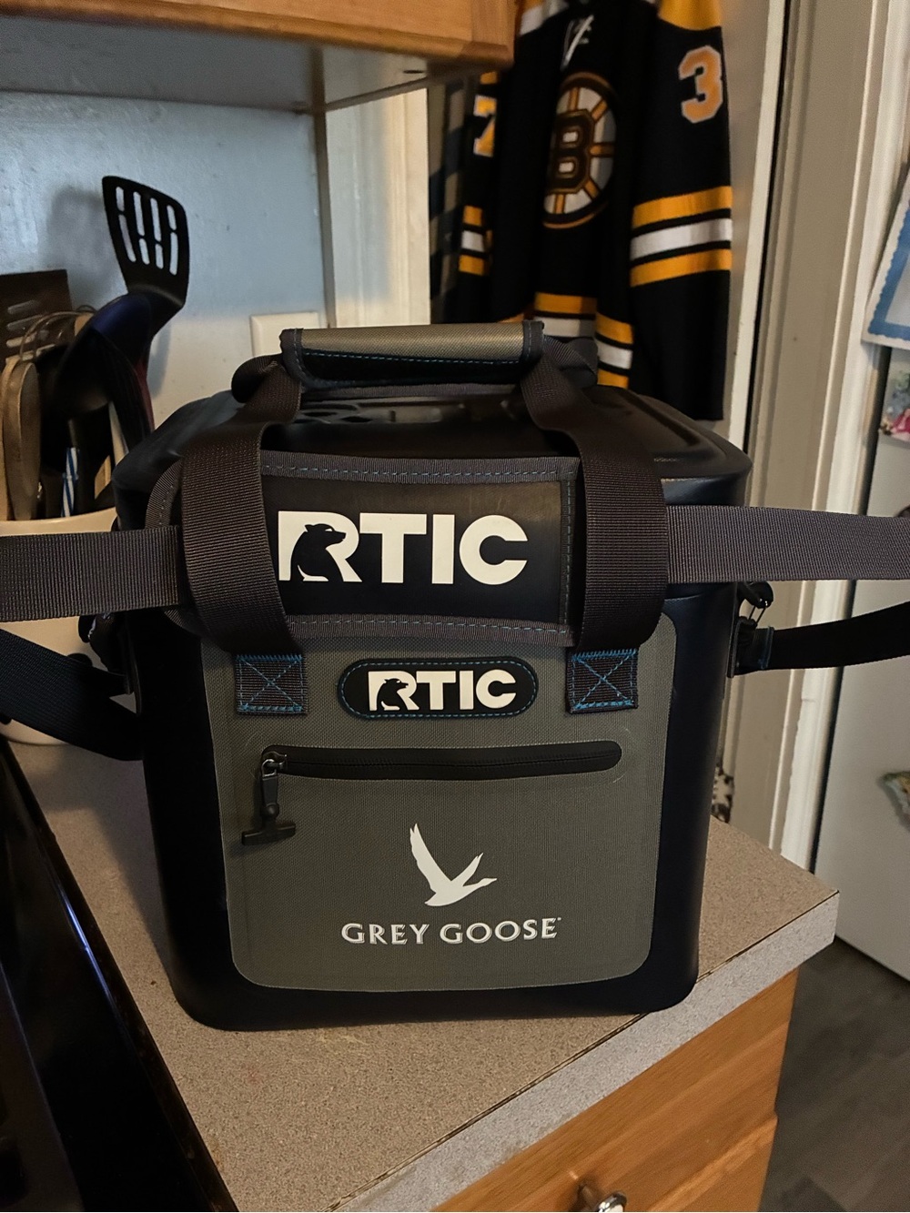 RTIC x Grey Goose Cooler Bag in Gray and Black